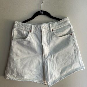 Zara White Jean Shorts